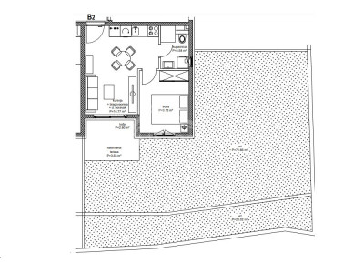 1-Zi., Wohnung, 42m²