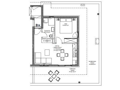1 rooms, Apartment, 49m², 3 Floor