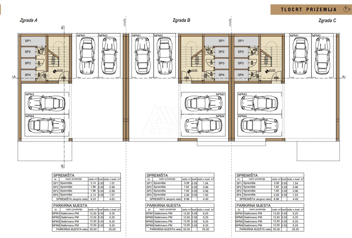 3 rooms, Apartment, 55m², 1 Floor