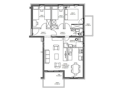 3 rooms, Apartment, 66m², 2 Floor