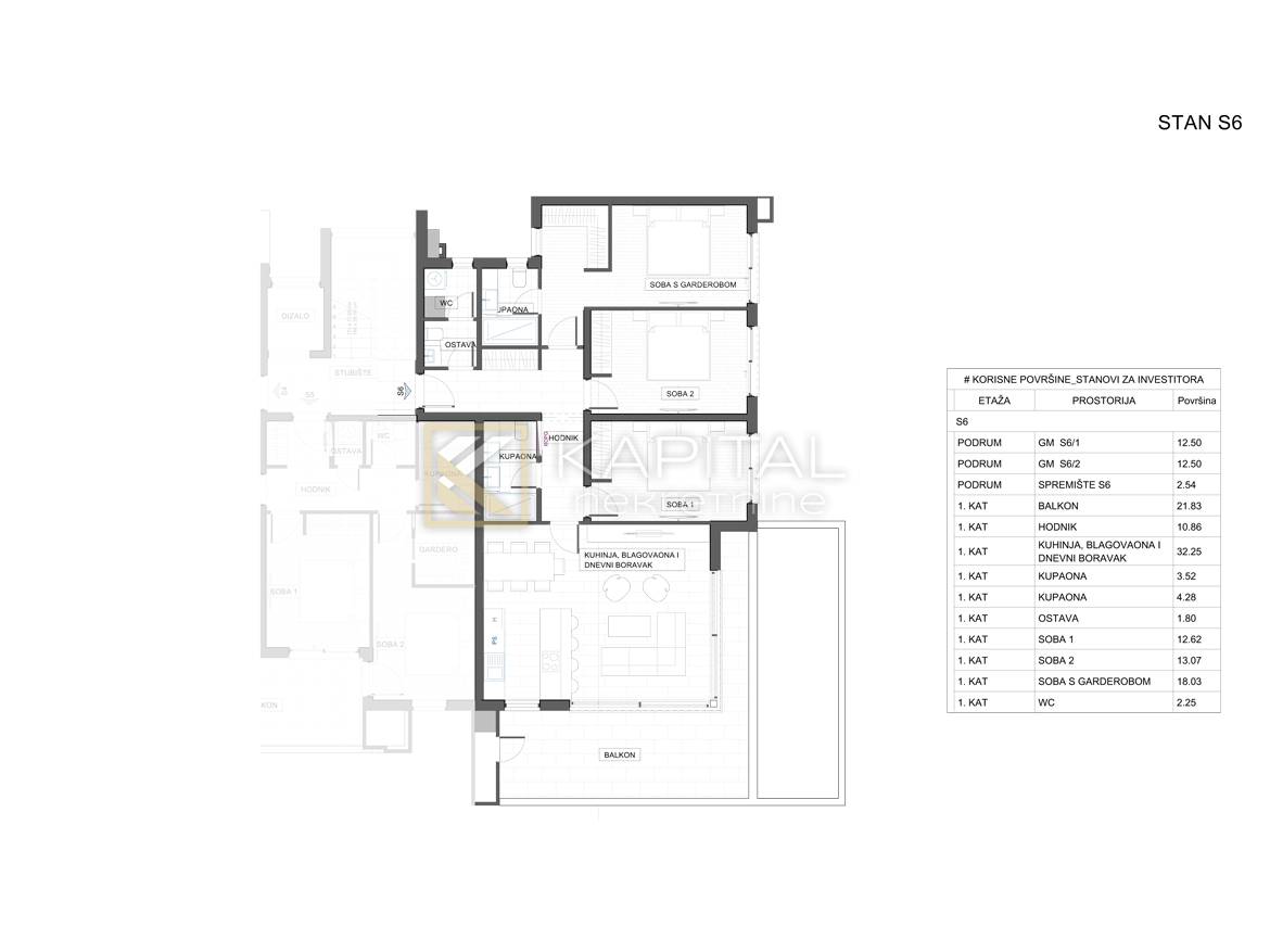 4 rooms, Apartment, 111m², 1 Floor