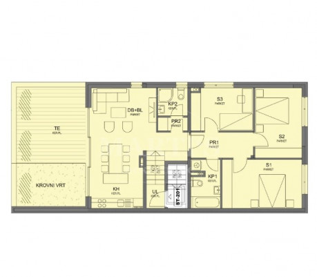 4-Zi., Wohnung, 104m², 2 Etage
