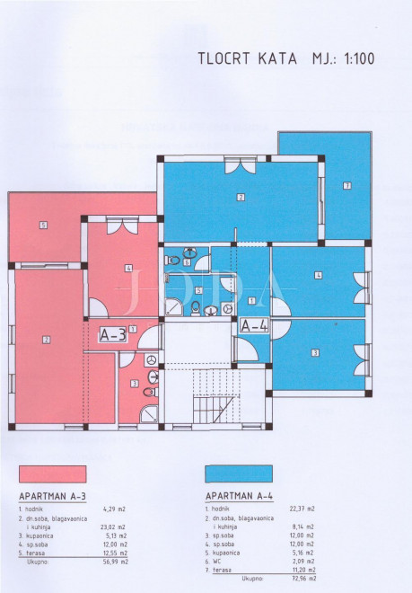 3-locale, Appartamento, 73m², 1 Piano