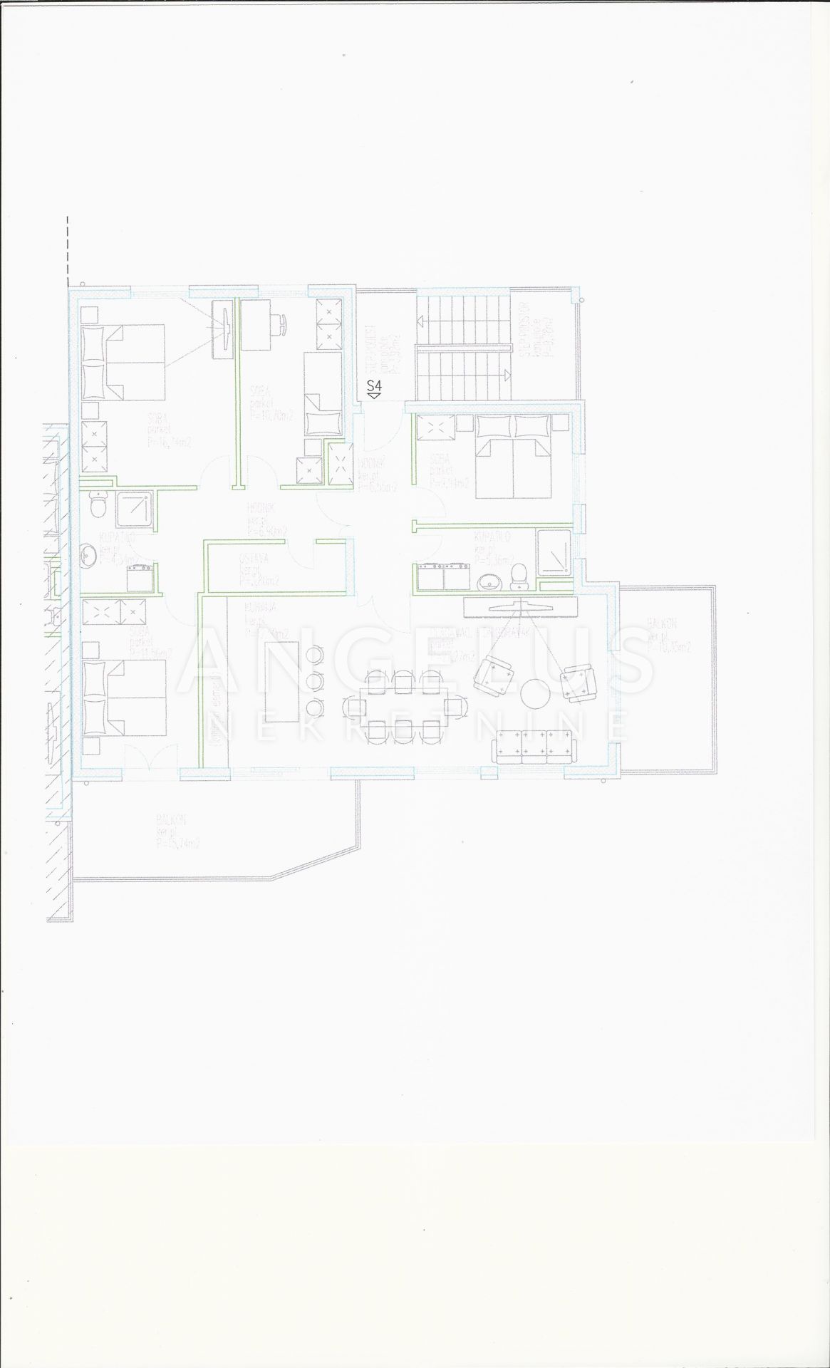5 rooms, Apartment, 131m², 2 Floor
