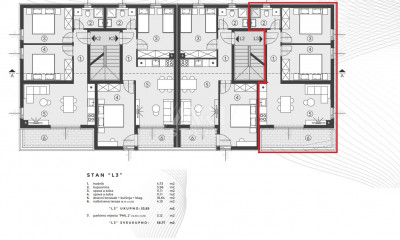 3 rooms, Apartment, 57m², 1 Floor