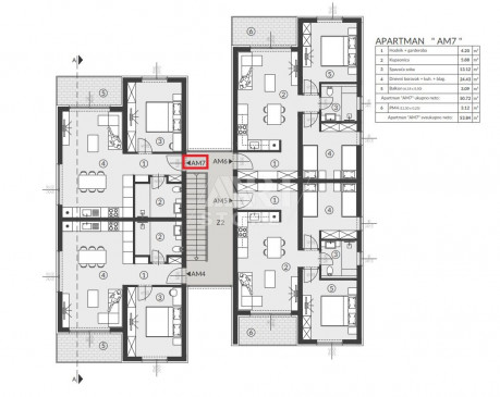 2-Zi., Wohnung, 54m², 1 Etage
