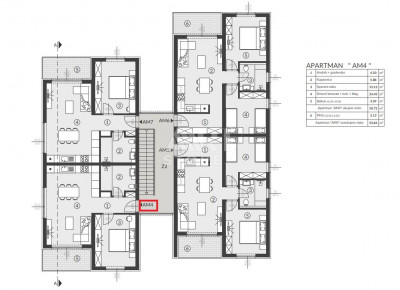 2-locale, Appartamento, 56m², 1 Piano