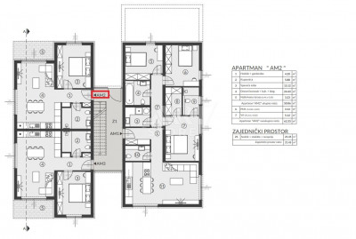 2-locale, Appartamento, 65m², 1 Piano