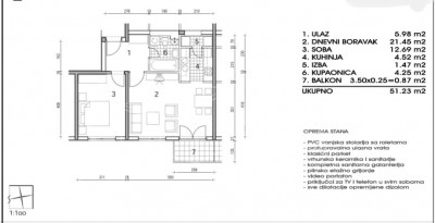 2-Zi., Wohnung, 51m², 2 Etage