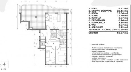 3 rooms, Apartment, 80m², 3 Floor