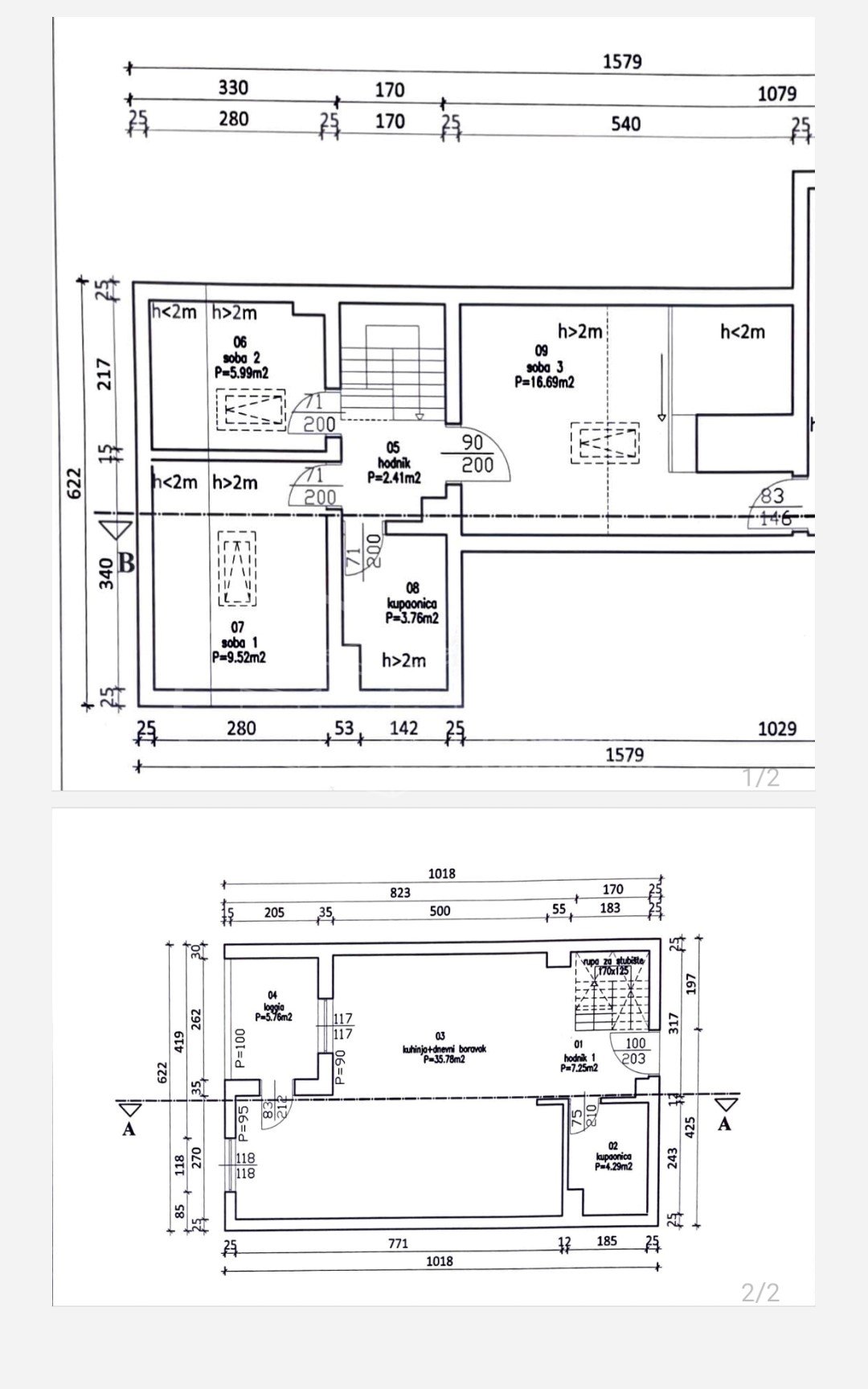 5 rooms, Apartment, 100m², 3 Floor