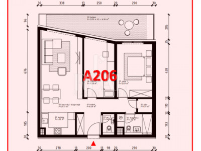 3-locale, Appartamento, 84m², 2 Piano