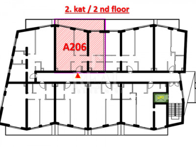 3-locale, Appartamento, 84m², 2 Piano