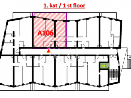 3-locale, Appartamento, 83m², 1 Piano