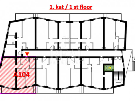 3-locale, Appartamento, 91m², 1 Piano