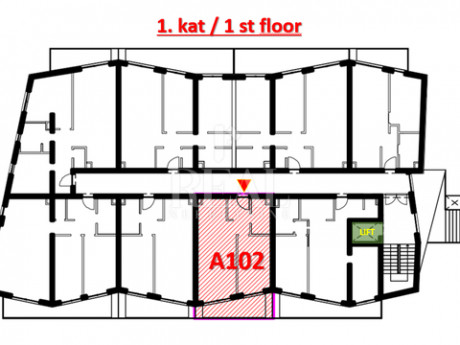 2-locale, Appartamento, 58m², 1 Piano