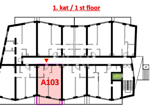 2-locale, Appartamento, 53m², 1 Piano