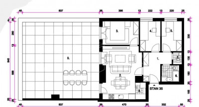 4-locale, Appartamento, 79m², 2 Piano
