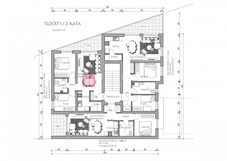 3-Zi., Wohnung, 58m², 1 Etage