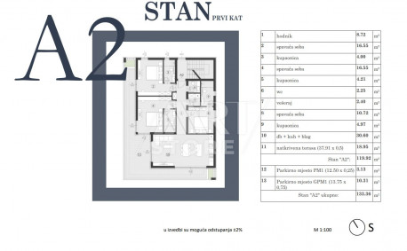 4 rooms, Apartment, 133m², 1 Floor