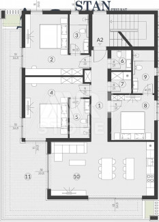 4 rooms, Apartment, 133m², 1 Floor