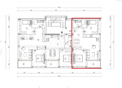 3-locale, Appartamento, 55m², 1 Piano