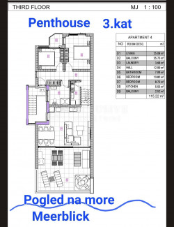4 rooms, Apartment, 115m², 3 Floor