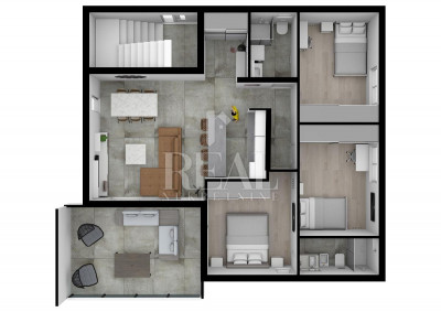 3 rooms, Apartment, 121m², 2 Floor