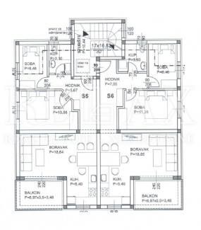 3-locale, Appartamento, 56m², 2 Piano