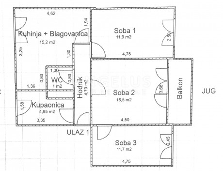 3-locale, Appartamento, 70m², 2 Piano