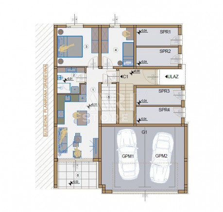 3-locale, Appartamento, 57m², 1 Piano