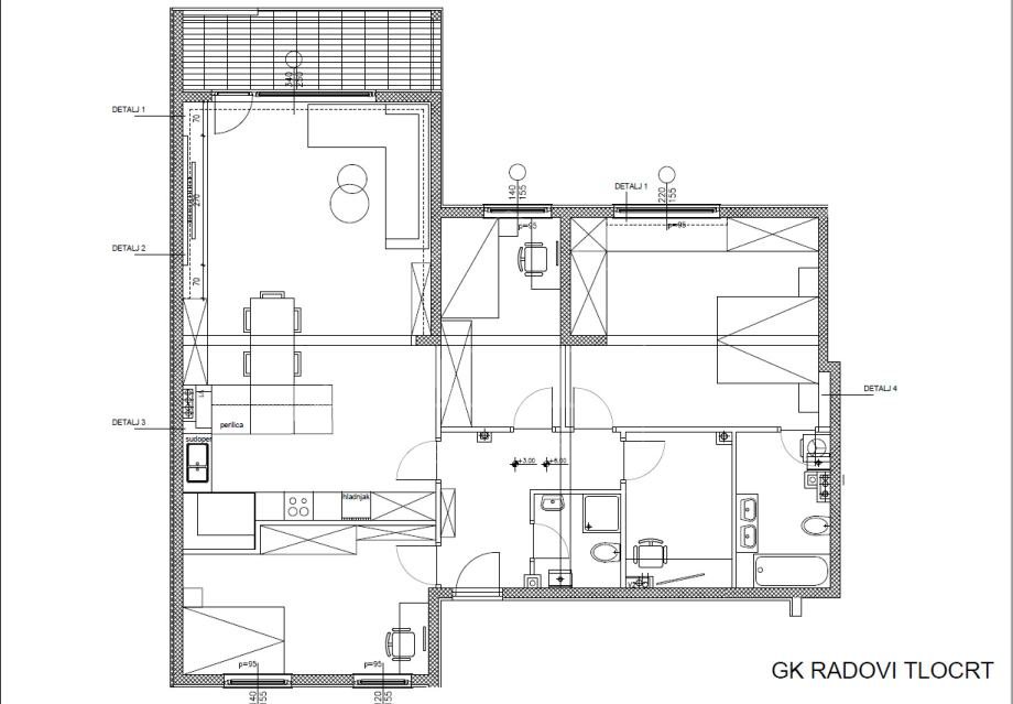 5-Zi., Wohnung, 135m², 1 Etage