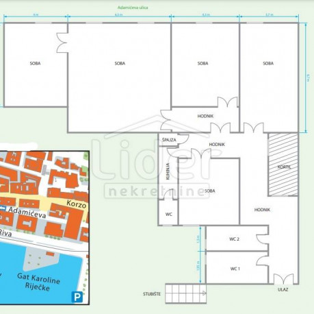 5 rooms, Apartment, 166m², 3 Floor