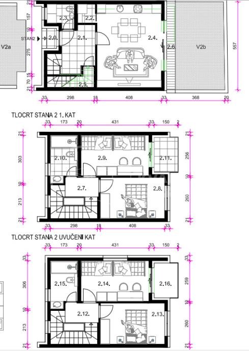 5 rooms, Apartment, 108m²