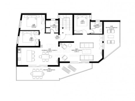 3 rooms, Apartment, 116m²