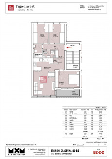 2 rooms, Apartment, 61m², 1 Floor