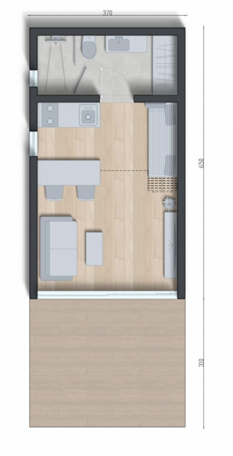 House, 33m², Plot 500m²
