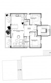 3 rooms, Apartment, 86m², 1 Floor