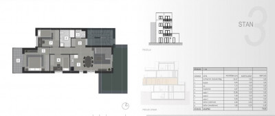 4 rooms, Apartment, 76m², 1 Floor