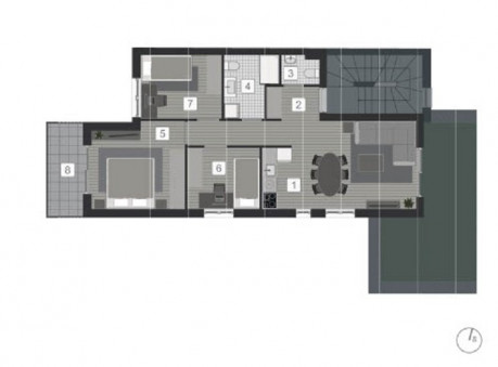 4-locale, Appartamento, 76m², 1 Piano