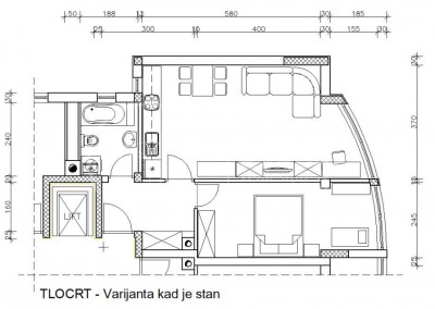 2-Zi., Wohnung, 48m², 1 Etage