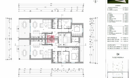 3-locale, Appartamento, 127m², 1 Piano