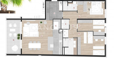 4 rooms, Apartment, 130m², 3 Floor
