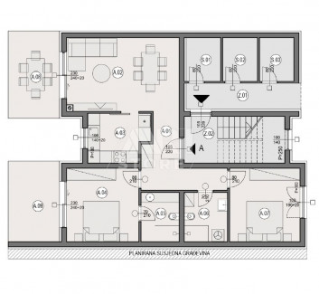 3-Zi., Wohnung, 94m², 1 Etage