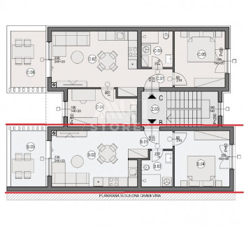 2-Zi., Wohnung, 49m², 1 Etage