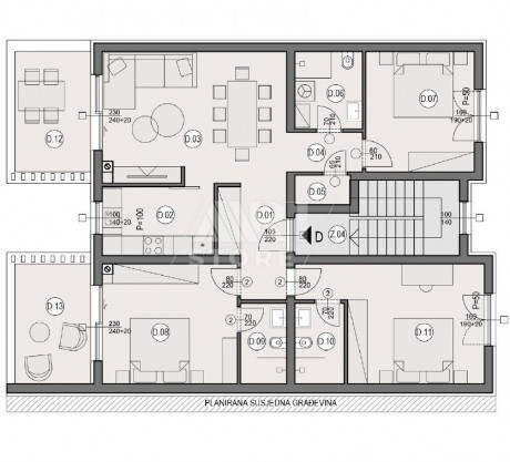 4-Zi., Wohnung, 112m², 2 Etage