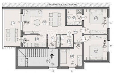 4-locale, Appartamento, 87m², 1 Piano