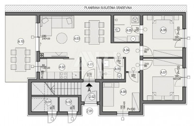 4 rooms, Apartment, 89m², 1 Floor