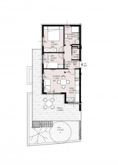 3-locale, Appartamento, 62m², 1 Piano