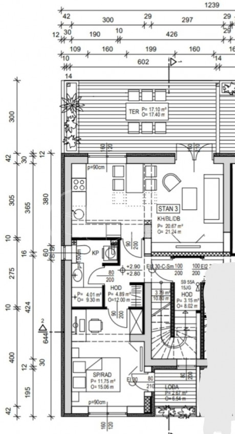 4 rooms, Apartment, 113m², 1 Floor